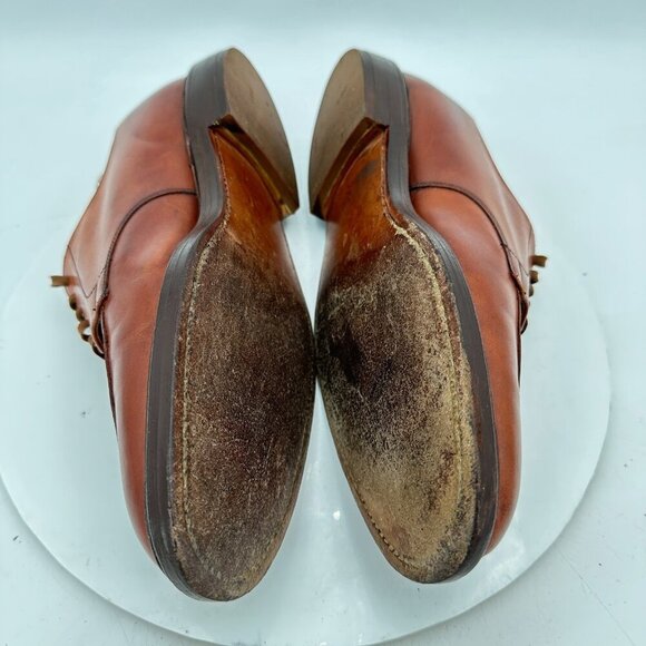 Polo Ralph Lauren Men UK 9.5 D US 10 D Brown Leather Derby England Shoe - Picture 7 of 12